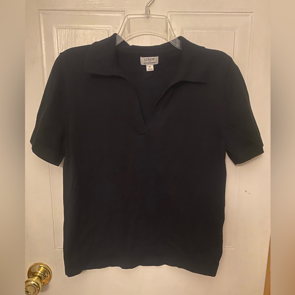 J. Crew Women's Cotton/Cashmere Polo Sweater